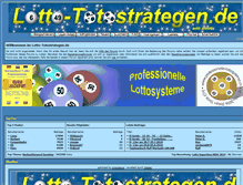 Tablet Screenshot of lotto-totostrategen.de